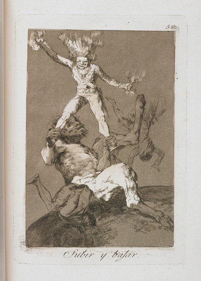 Plate from Los Caprichos, 1797-1798 by Francisco de Goya